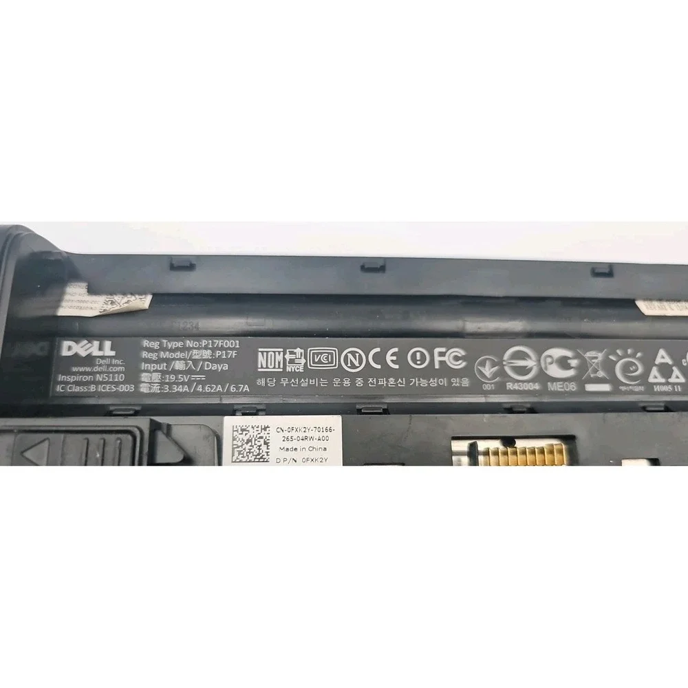 Dell Inspiron 15R N5110 Laptop 15.6in i3-2350M 6GB RAM 500GB HDD Parts Only